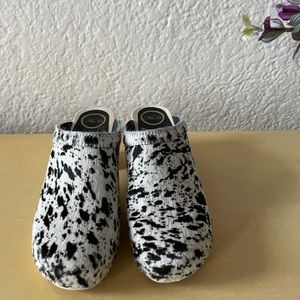 Spotted Pony Hair No. 6 Clogs